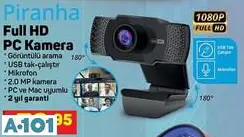 PİRANHA FULL HD PC KAMERA PİRANHA FULL HD PC KAMERA